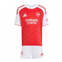 Stroje piłkarskie Arsenal Koszulka Podstawowej dla dzieci 2025-26 Krótki Rękaw (+ szorty)